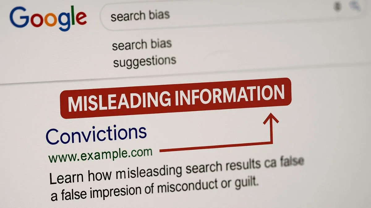 Illustration of how search engines can create misleading impressions – case of “Avin International convictions